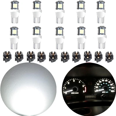 10Pack T10 194 168 LED Light Bulb 158 PC194 161 W5W 147 Instrument Panel Gauge C - Image 1 of 4