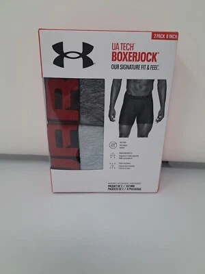 Mens Under Armour 2-Pack UA Tech 6-inch Boxerjock Briefs 5XL... - Image 1 of 4