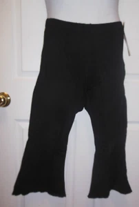 Cotton Spandex BellBottom Capri Pants XL Adult Baltogs 83436 in Black - Picture 1 of 3