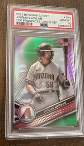Jordan Lawlar 2022 Bowman's Best #TP-4 Green Refractor /99 PSA 10 - Bild 1 von 2