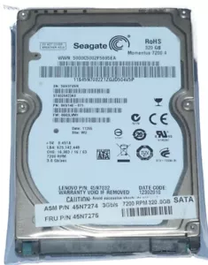 Disque dur pour ordinateur portable Seagate Momentus 7200.4 ST9320423AS 320 Go 2,5" SATA II - Photo 1/7