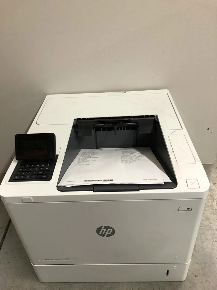 HP LaserJet Enterprise M607 K0Q15A Network Laser Printer LOW 3032 pages! - Image 1 of 1