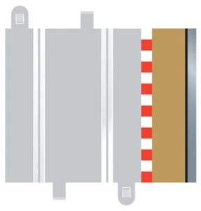 Scalextric 175mm Half Straight Track Tan Borders - 4pcs C8223 - Picture 1 of 1