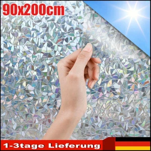 Bad/Balkon Fensterfolie Sichtschutzfolie Regenbogen Form Milchglasfolie 3D Folie - Bild 1 von 13