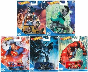 Hot Wheels 2022 Pop Culture Dash M 1:64 "DC Universe" Set of 5 Model DLB45-946M - Picture 1 of 1