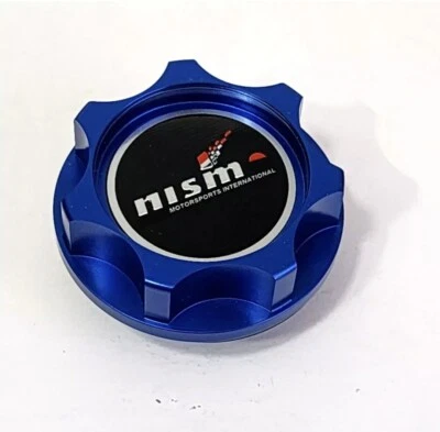 BLUE CNC BILLET RACING ENGINE OIL FILLER CAP FOR NISM-O INFINITI JDM - Image 1 of 4