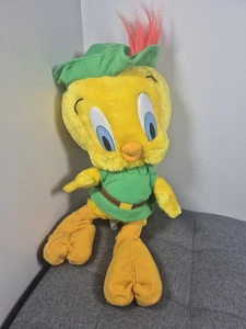 Peluche Tweety Pie Robin Hood Loony Tunes 1997 juguete suave coleccionistas 21" - Imagen 1 de 7