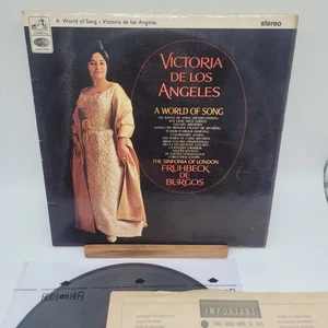 Factory Sample Victoria De Los Angeles A World Of Song UK Import Record Album LP - Picture 1 of 10