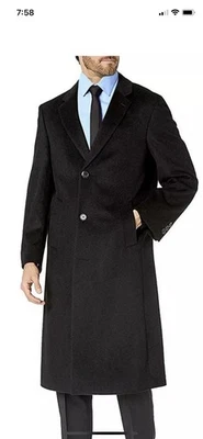 Prontomoda Couture Black Wool/Cashmere Coat/jacket 40 R Harvard Style - Image 1 of 4