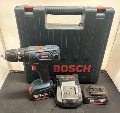 Bosch GSB 18V-21 Cordless Combi Drill With 2x4.0Ah Batteries & Charger - Image 1 of 4