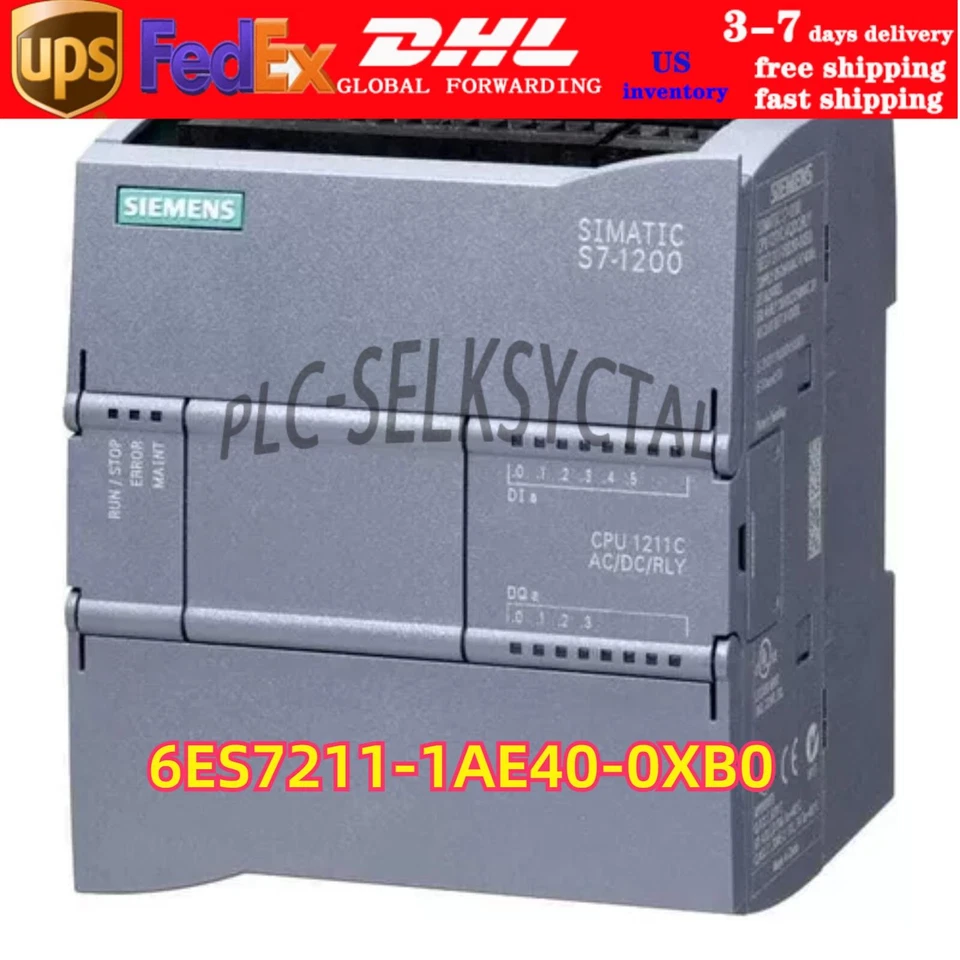 Novo Siemens 6ES7 211-1AE40-0XB0 SIMATIC S7-1200 CPU 1211C 6ES7211-1AE40-0XB0 - Imagem 1 de 4