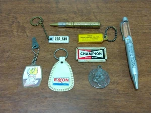 Vintage Automobilia Key Chain ESSO Key Club Pens More Champion Retro Auto - Picture 1 of 14