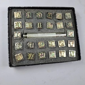 Vintage Craftool Co. 1/2" Alphabet 8130 Leder Stempelset - Bild 1 von 14