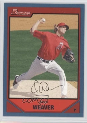 2007 Bowman Blue /500 Jered Weaver #4 - Image 1 of 2