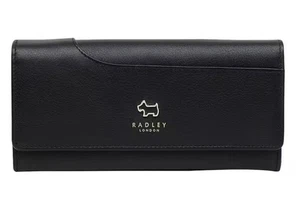 RADLEY BLACK LEATHER MATINEE PURSE WALLET LARGE NEW!!! - Picture 1 of 4