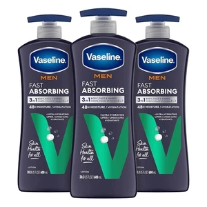 Vaseline Herren heilende Feuchtigkeitslotion 20,3oz 3er Pack schnell einziehend - Bild 1 von 11