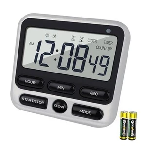 Digital Dual Kitchen Timer with Strong Magnet,24-Hour Countdown & - Picture 1 of 8
