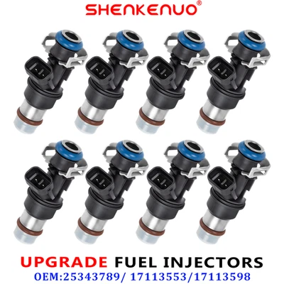 8 PCS New Fuel Injectors 17113598/17113553 For 1999-2006 GMC Sierra 1500 5.3L - Изображение 1 из 4