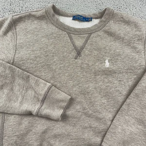 Polo Ralph Lauren Sweatshirt Herren mittelgrau Rundhals Fleece Baumwollmischung Logo - Bild 1 von 8