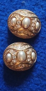 Christian Dior CD Germany Ohrringe Ohrclips Vintage 90 er sehr selten sehr gut - Bild 1 von 5