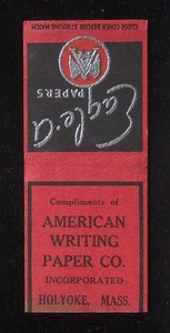 30er Jahre? Herkules Einbandpapier Eagle-A Papers American Writing Paper Co Holyoke MA - Bild 1 von 2