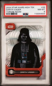 2024 Topps Star Wars High Tek #26 Darth Vader Throne Room PSA 8 - Picture 1 of 2