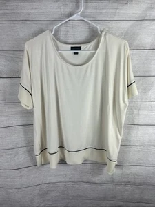 J. Jill Wearever Collection Stricktop Damen Petite Größe PL Creme Karriere Elegant - Bild 1 von 7