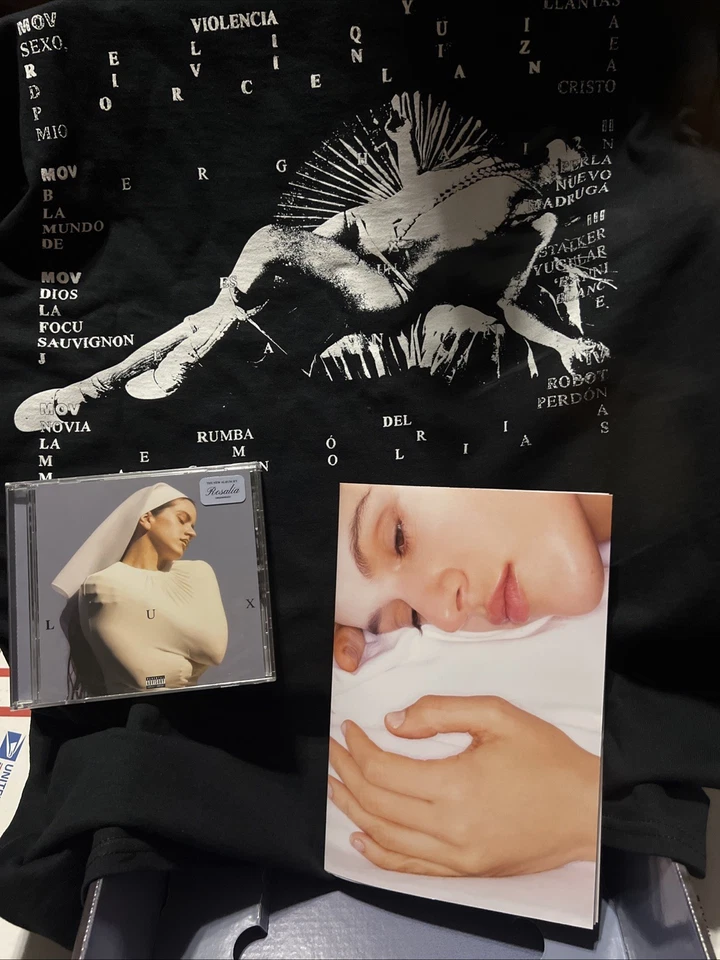 Rosalía Lux Box Set - Black T Shirt  - CD - Poster - Medium - Image 1 of 4