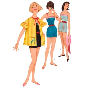 1960s Sewing Pattern, Top, Shorts & Coat - Bust: 36” (91.5cm) - Picture 1 of 2