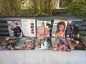 WWF WWE Magazin Konvolut Feb - Oktober 1992 Bundle x9 Inc Elizabeth Mai Juni - Bild 1 von 12