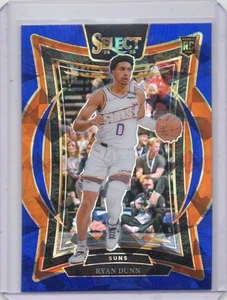 2024-25 Panini Select - Concourse Ryan Dunn #100 Blue Cracked Ice Prizm (RC) - Picture 1 of 2