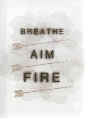 2015 Cryptozoic Arrow Season 2 Trading Card STICKER Insert #S8 Breathe Aim Fire - Image 1 of 2
