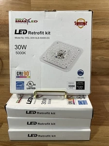 LED Retrofit Kit - Pure White 30W 5000K Dimmable Set of 4 - Picture 1 of 8