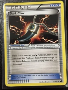 Pokémon Garra Oscura 92/108 DEX Exploradores Oscuros Casi Nuevo - Imagen 1 de 2