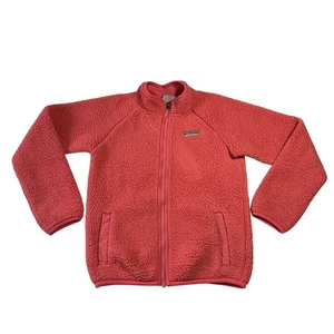Columbia Girl's Sherpa Full Zip Jacket Size Large Colorful Outdoors Casual Warm - Picture 1 of 10