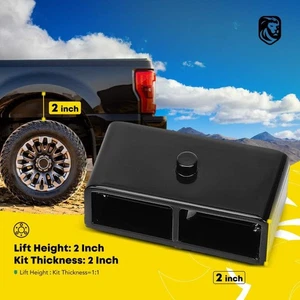 2" Rear Leveling Lift Kit with Blocks & U-Bolts for Ford F-250 F-350 Super Duty - Picture 1 of 9