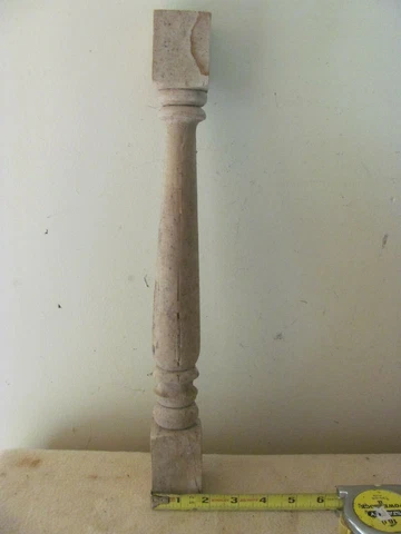 Vintage Turned Wood Porch Spindle Baluster Cover