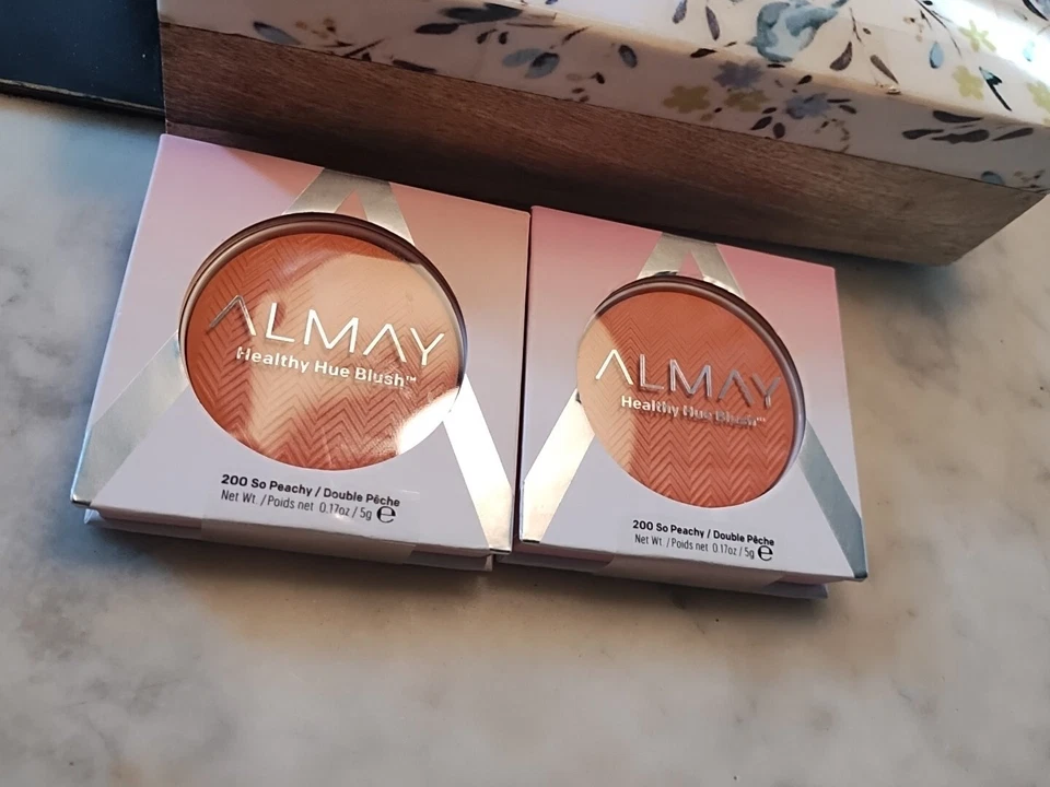 2 ~ Almay Healthy Hue Blush 200 So Peachy 0.17 oz. Each sealed - Image 1 of 1