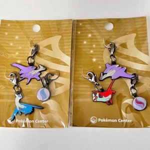 Juego de dijes de metal Mega Latios Mega Latias Centro Pokémon Japón - Imagen 1 de 1