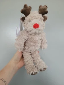 F&F Rentier rote Nase Stofftier Tröster Plüsch Tesco Rudolph neu mit Etikett - Bild 1 von 4
