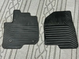 2019-2021 Chevy Silverado CREW Cab Front Only All Weather Floor Mats Black 0837 - Picture 1 of 3