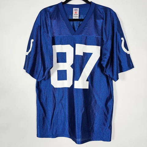 Nike NFL Indianapolis Colts Reggie Wayne #87 Mens Medium Blue Football Jersey Cover