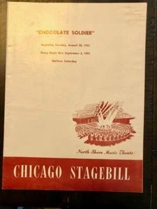 Vintage Chicago Stagebill Chocolate Soldier 1951 North Shore Music Theater - Foto 1 di 2