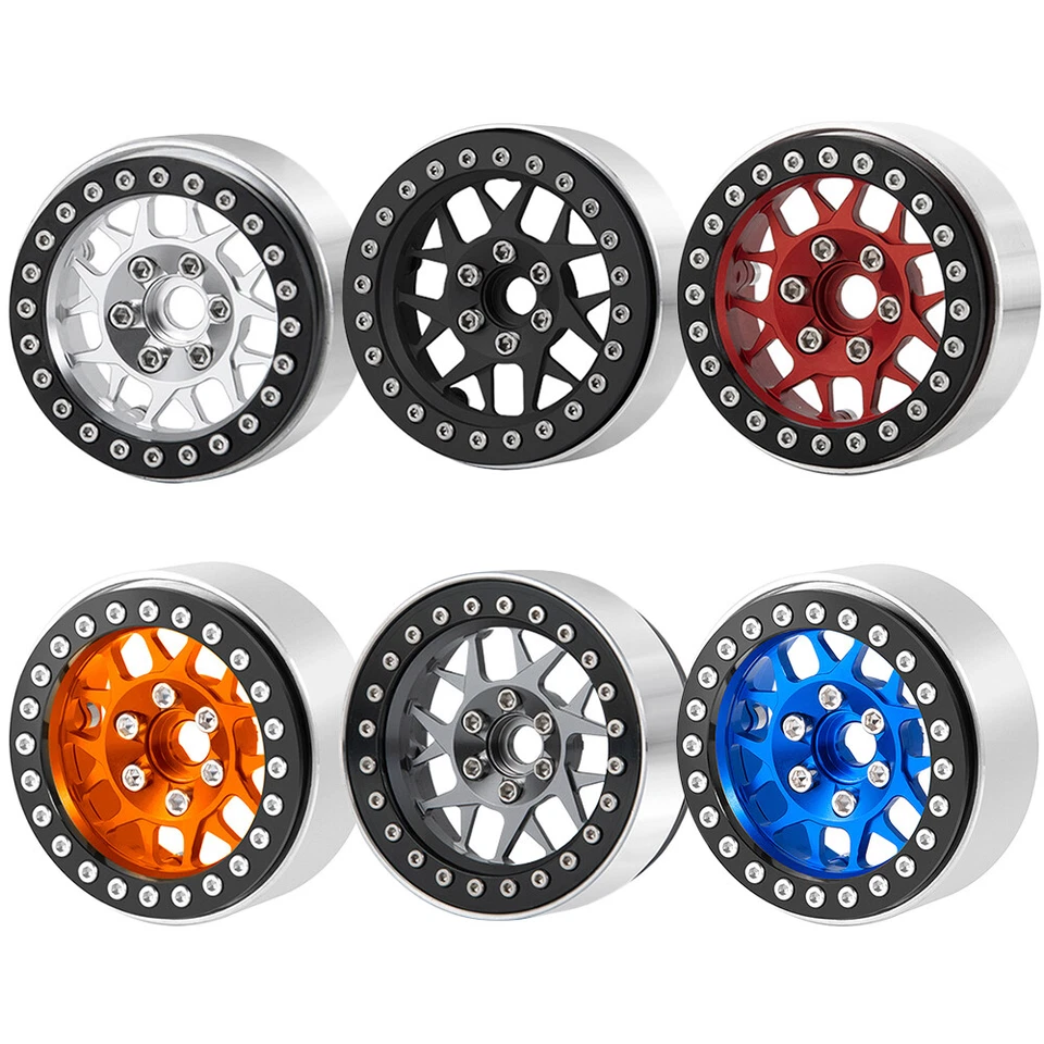 4PCS 1.9" Beadlock Wheel Rims for Traxxas TRX4 Axial SCX10 90046 - Image 1 of 1