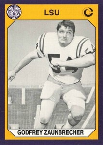 1990 Collegiate Collection LSU Godfrey Zaunbrecher LSU Tigers #148