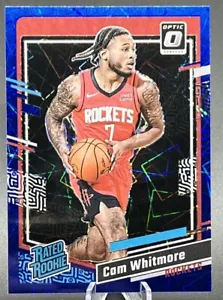 2023-24 Panini Donruss Optic Rated Rookie Cam Whitmore Blue Velocity Prizm RC - Picture 1 of 2