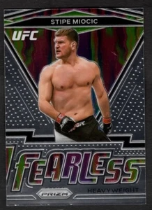 2021 Stipe Miocic Panini Prizm UFC Fearless #11 - Picture 1 of 2