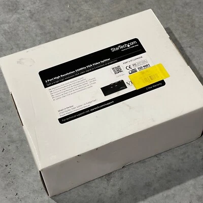 StarTech ST122PROGB 2 Port HD High Resolution 350Hz VGA Split 2 Screen Monitors - Image 1 of 3