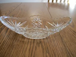 Plato de apio vintage Anchor Hocking Star of David vidrio transparente encurtido 9" - Imagen 1 de 9