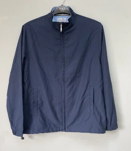 Ashworth men’s zip up windbreaker golf jacket navy blue S excellent condition - Picture 1 of 12